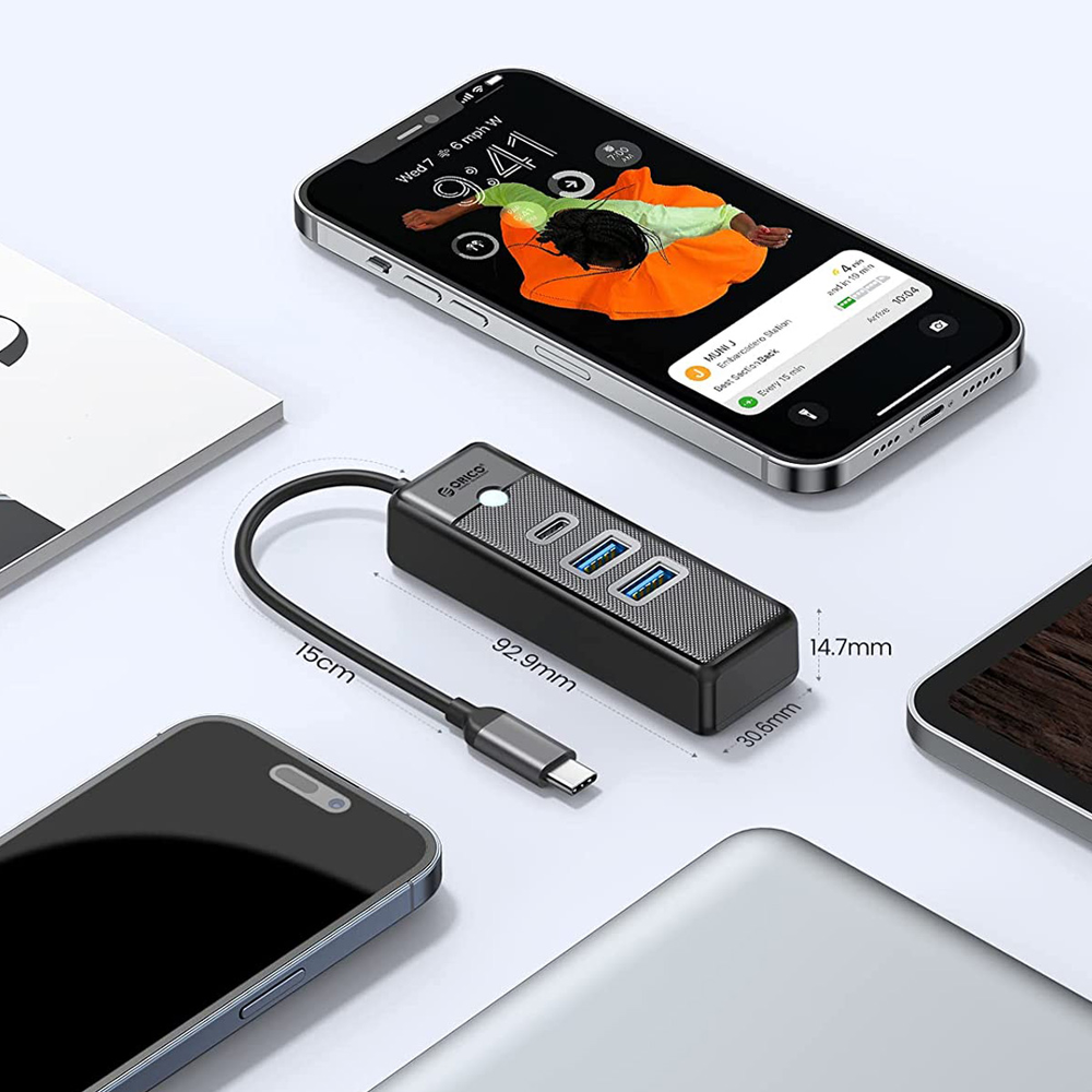 Orico Hub USB-C 2x USB-A 3.1 + USB-C-1637227