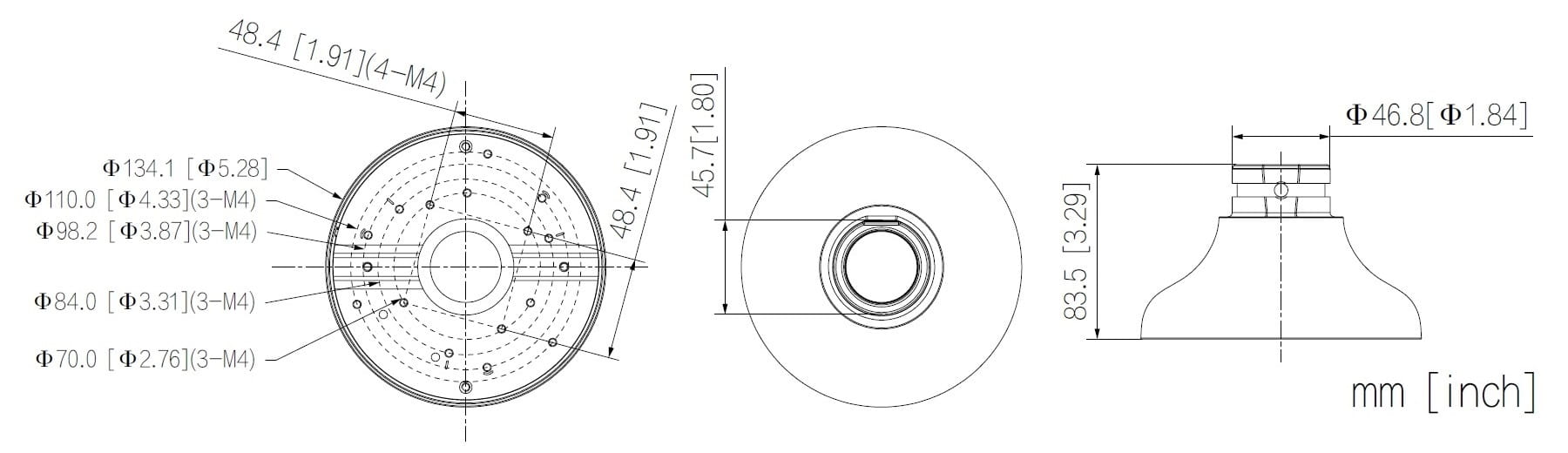 UCHWYT KAMERY PFA109 DAHUA-1708768