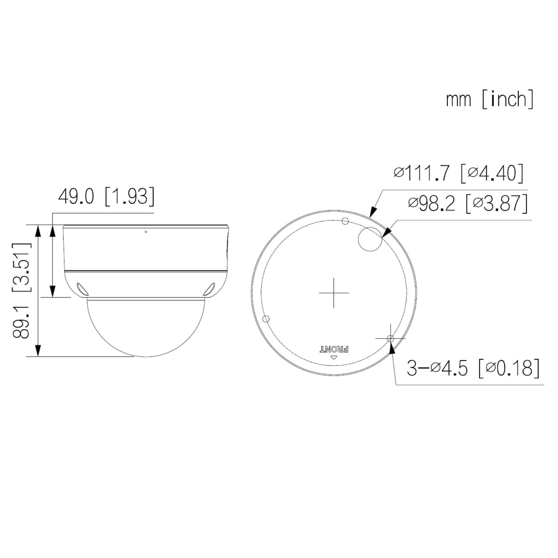 KAMERA WANDALOODPORNA IP IPC-HDBW3849E-AS-IL-0280B WizSense Smart Dual Light - 8Mpx 4K UHD 2.8mm DAHUA-1773269