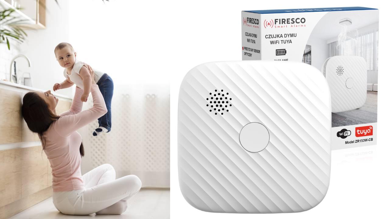 Zestaw czujników FIRESCO czujnik czadu + dymu z WiFi -1689097