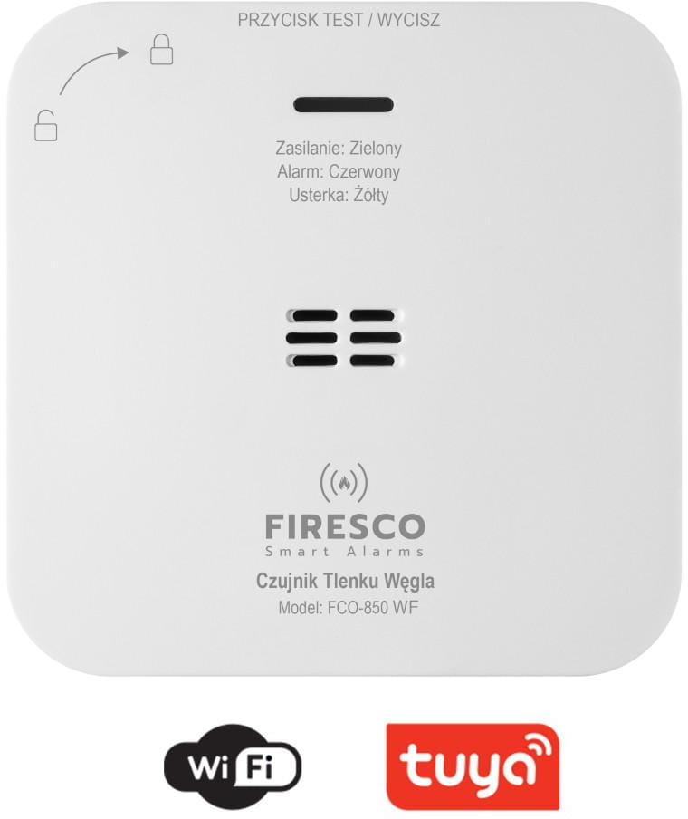 Zestaw czujników FIRESCO czujnik czadu + dymu z WiFi -1689103