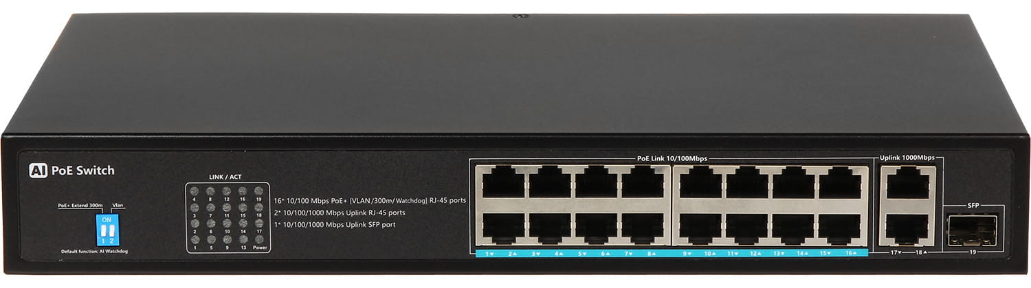 SWITCH POE GTX-B1-18-16G1SFP/X 16-PORTOWY SFP-1688369