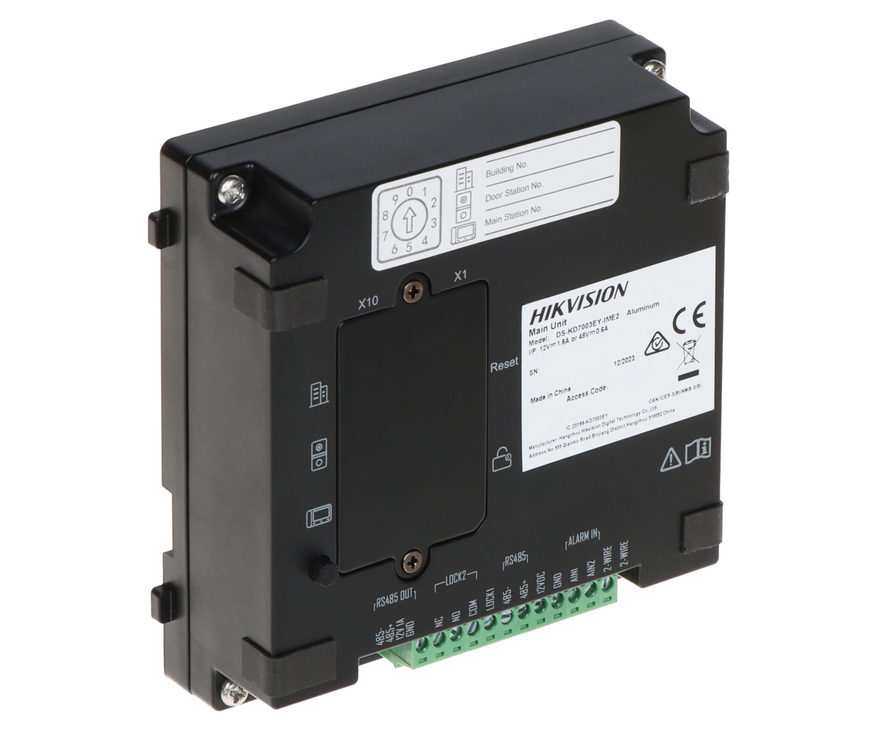 ZESTAW WIDEODOMOFONOWY DS-KIS704EY/ALUMINUM Hikvision-1763761