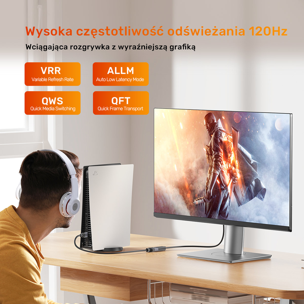 Unitek przedłużacz HDMI (M) - HDMI (F) 2.1, 8K 0,5m-1784770