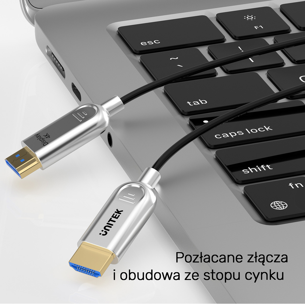 Unitek Kabel optyczny HDMI 2.0 AOC 4K 60Hz 10 m-1787202