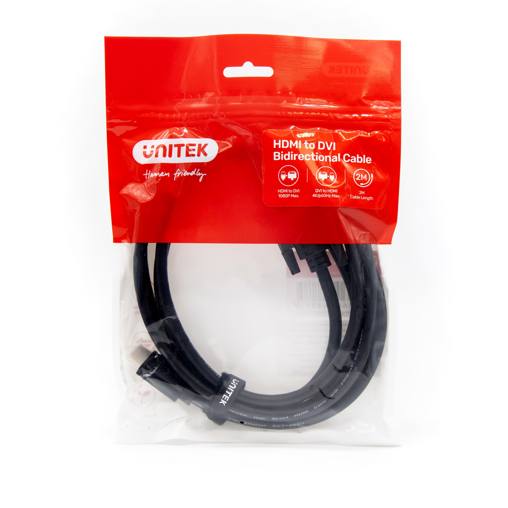 Unitek Adapter dwukierunkowy HDMI do DVI kabel 2m-1636892