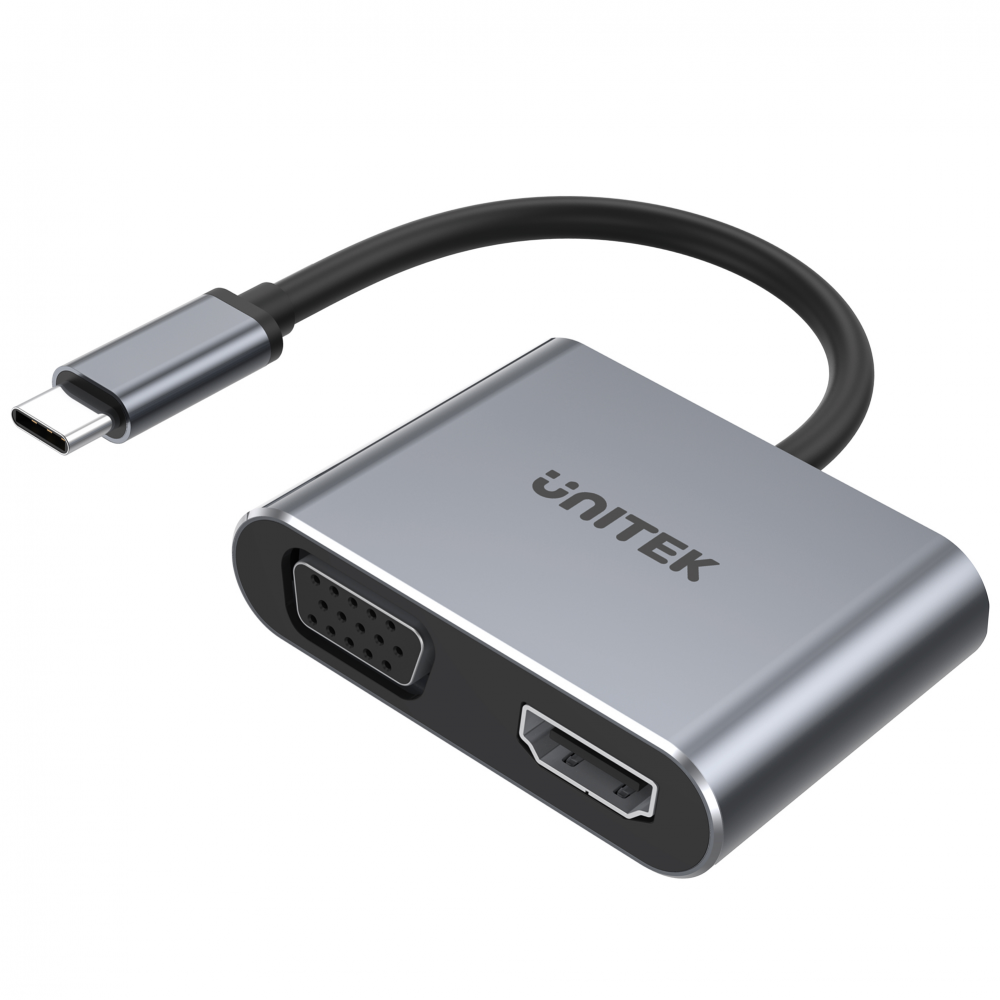 Unitek Hub USB-C HDMI VGA USB-A i PD 100W D1049A-1632589