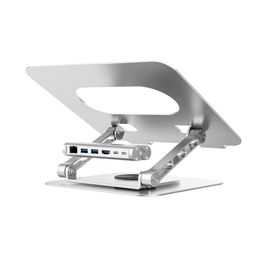 Unitek Podstawka pod laptop z odłączanym hubem USB-C HDMI 1,4, 4K PD 100W-1783361