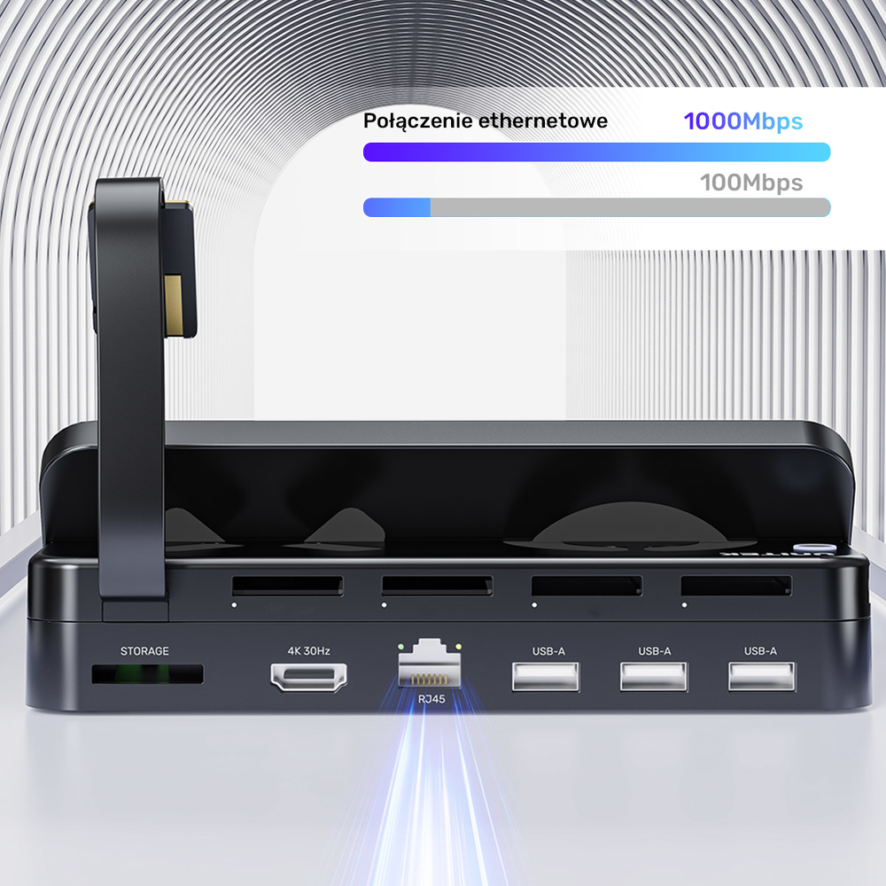 Unitek Stacja dokująca do Nintendo Switch + pilot-1781306