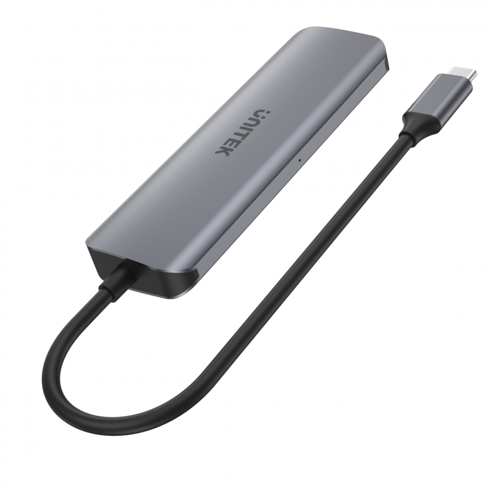 Unitek hub USB-C 3xUSB 3.1 Gen1 PD 100W SD microSD H1107C-1276342