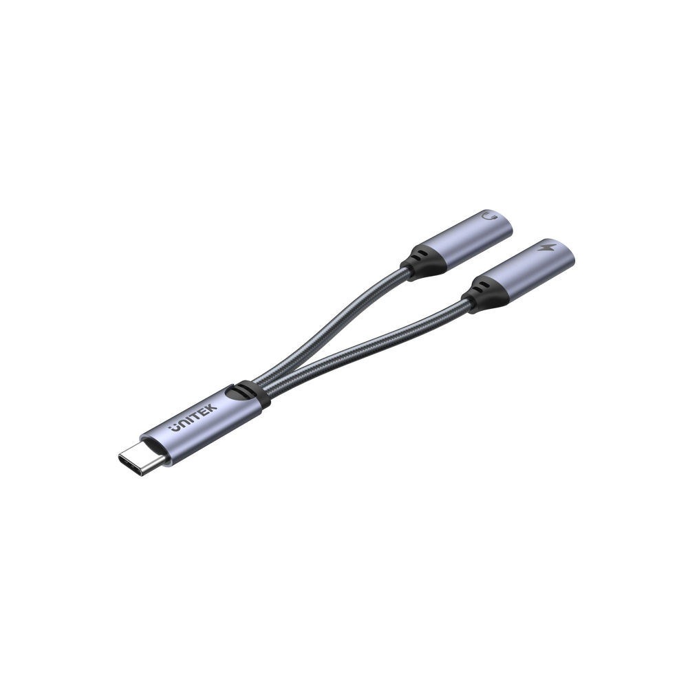 Unitek Adapter USB-C na 2 x port USB-C audio i 18W-1357733