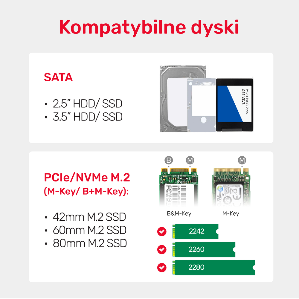 Unitek Mostek / stacja klonująca dyski SATA i M.2-1524719