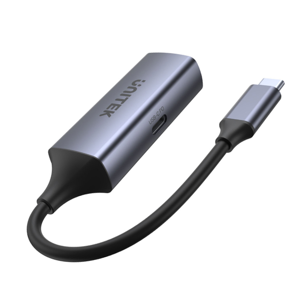 Unitek Adapter USB-C - RJ45 1Gbit LAN, PD 100W-1635081