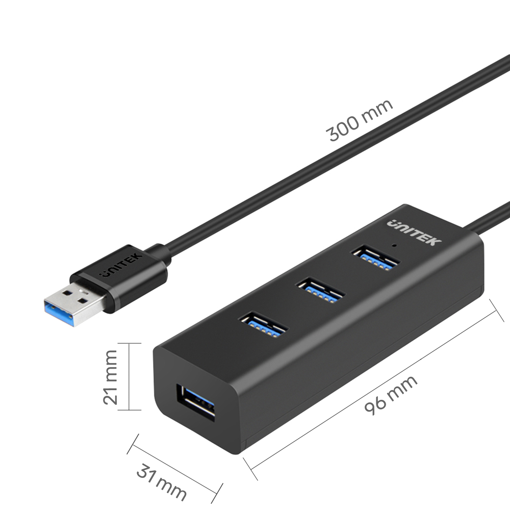Unitek Y-3089 hub 4x USB 3.0 retail-1777995