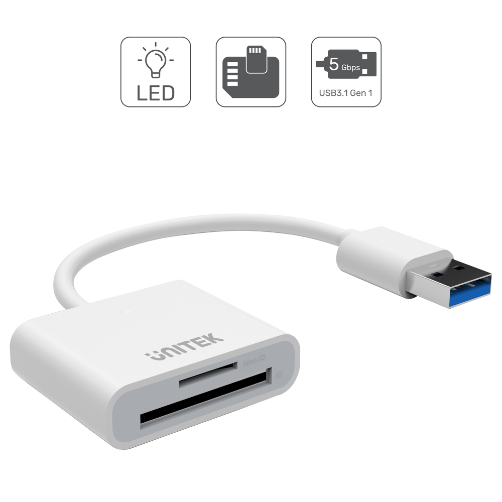 Unitek Y-9321 USB 3.0 czytnik kart SD/microSD-1654051
