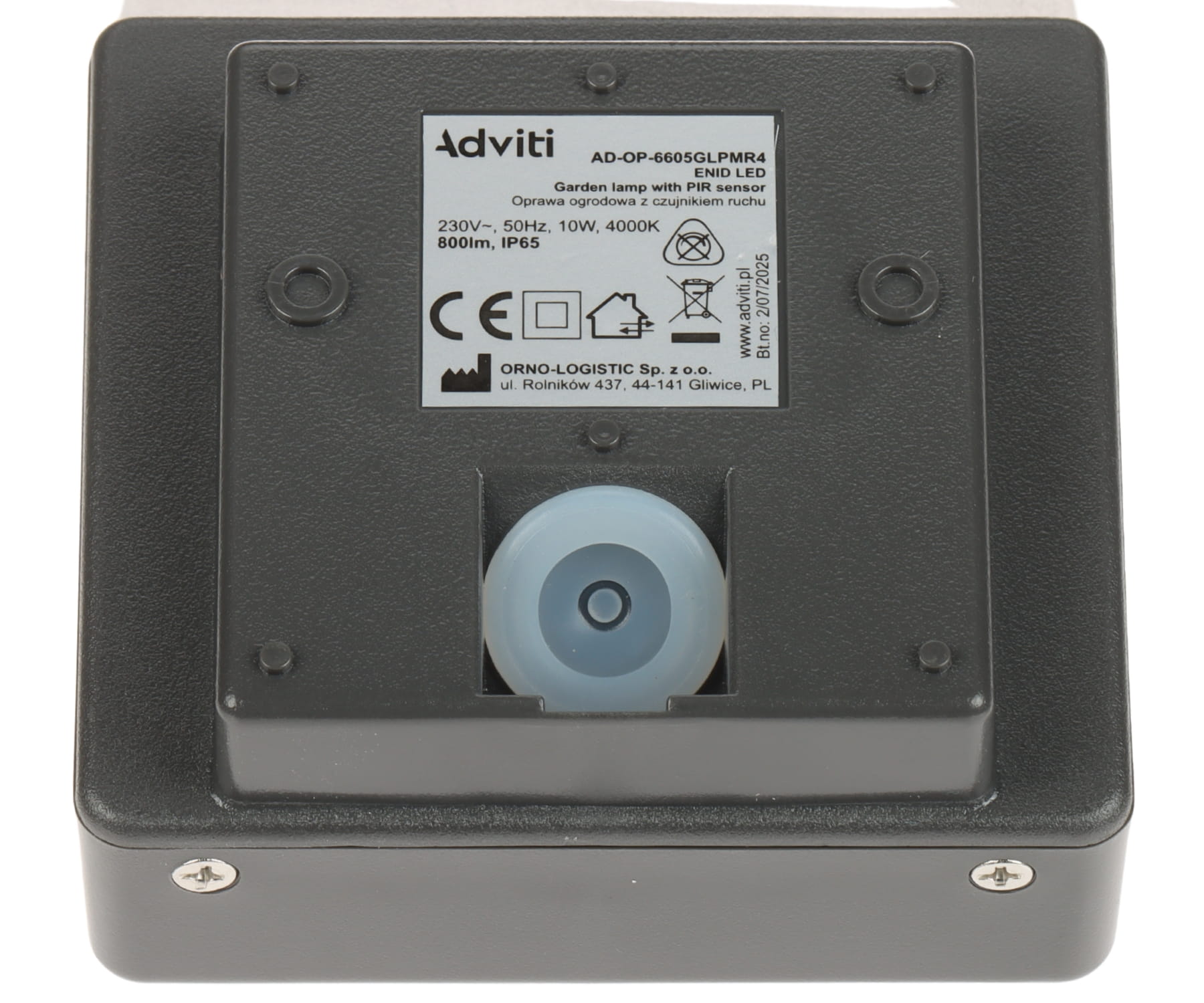 LAMPA OGRODOWA LED Z CZUJNIKIEM RUCHU AD-OP-6605GLPMR4 ENID LED ADVITI-1815736