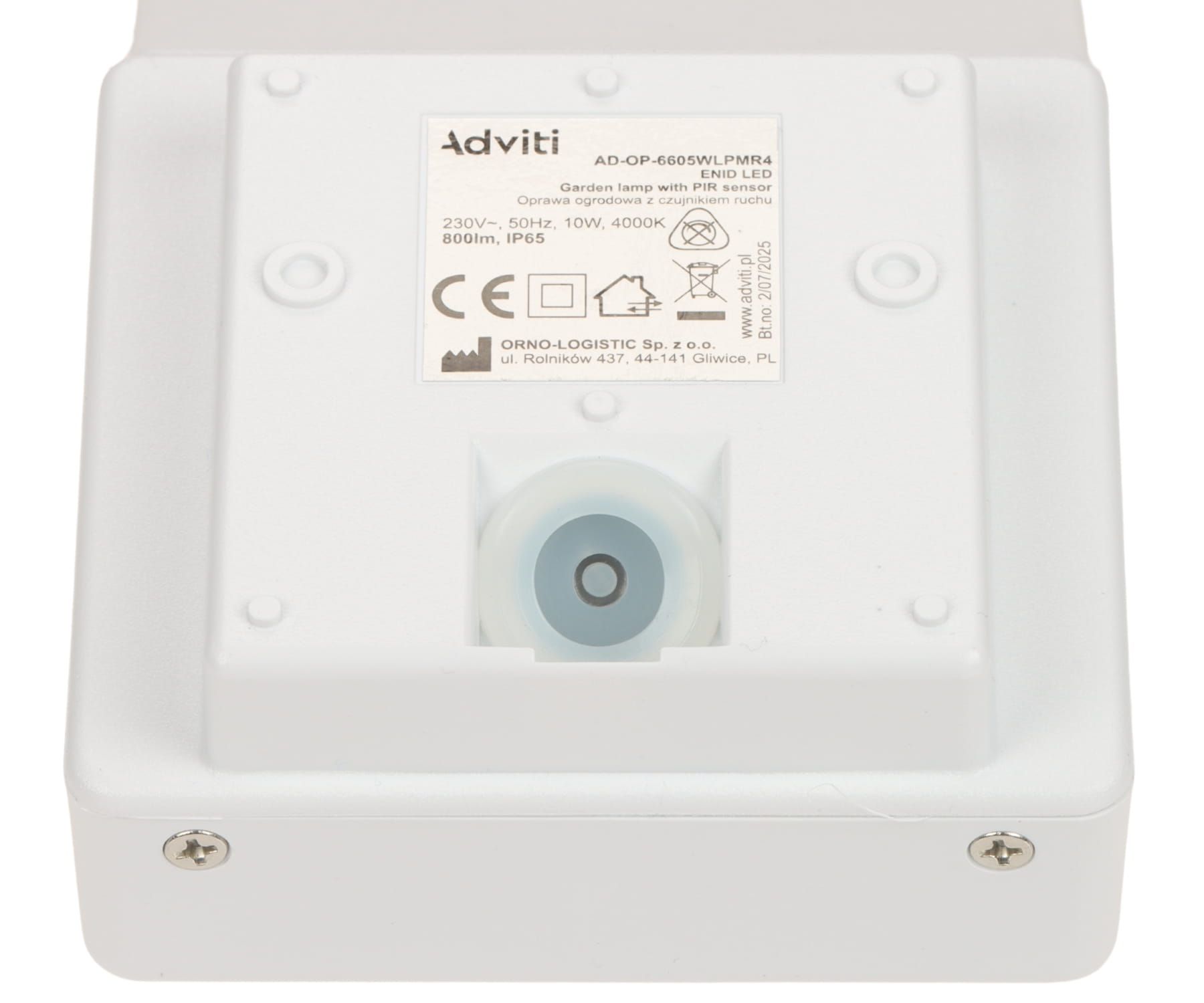 LAMPA OGRODOWA LED Z CZUJNIKIEM RUCHU AD-OP-6605WLPMR4 ENID LED ADVITI-1815804