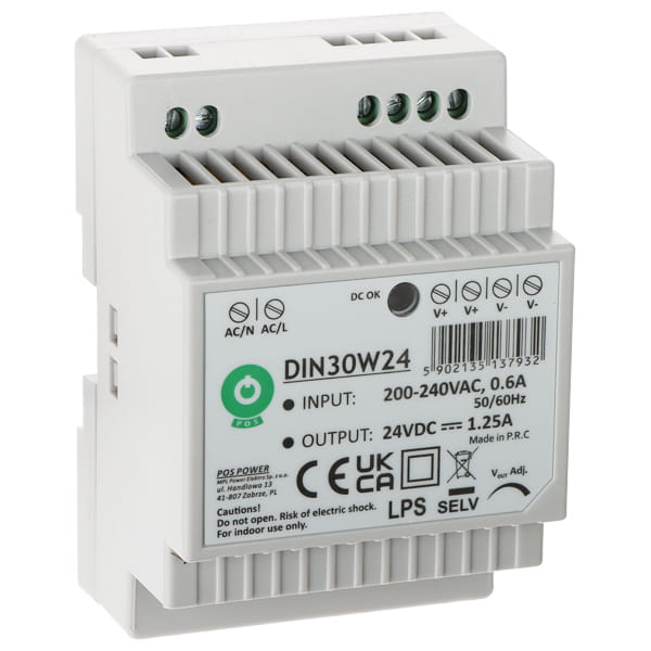 ZASILACZ IMPULSOWY DIN30W24 POS-1775030