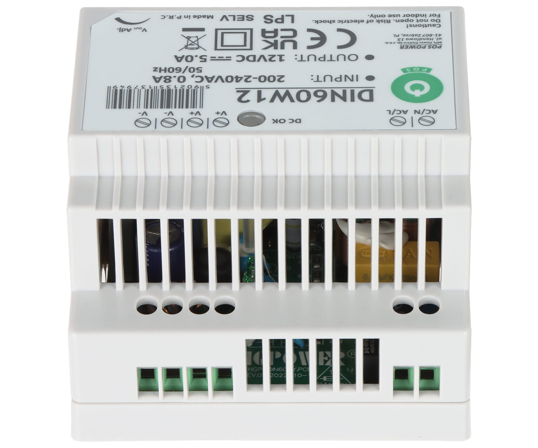 ZASILACZ IMPULSOWY DIN60W12 POS-1790647