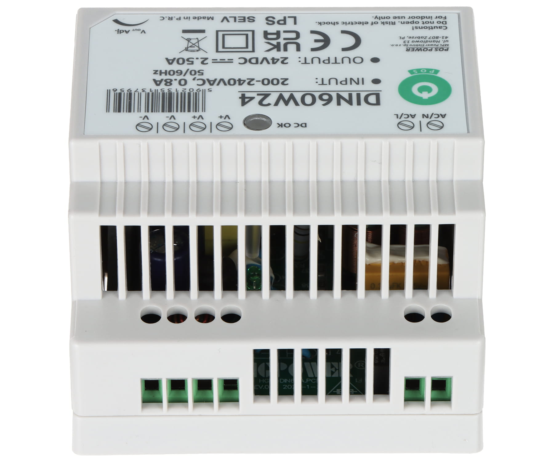 ZASILACZ IMPULSOWY DIN60W24 POS-1775042