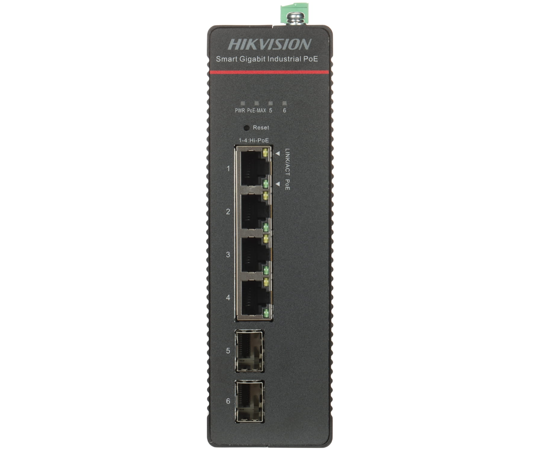 ZARZĄDZALNY SWITCH PRZEMYSŁOWY POE DS-3T1506HP-SI-4P2F/NO POWER UNIT 4-PORTOWY SFP Hikvision-1868862