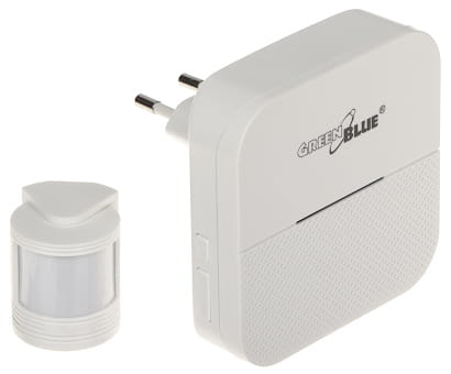 DZWONEK BEZPRZEWODOWY Z CZUJKĄ PIR GB-212 GreenBlue-1623122