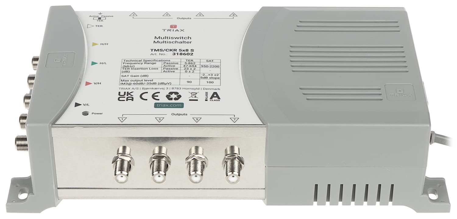MULTISWITCH TMS-5/8S 5 WEJŚĆ / 8 WYJŚĆ TRIAX-1517972