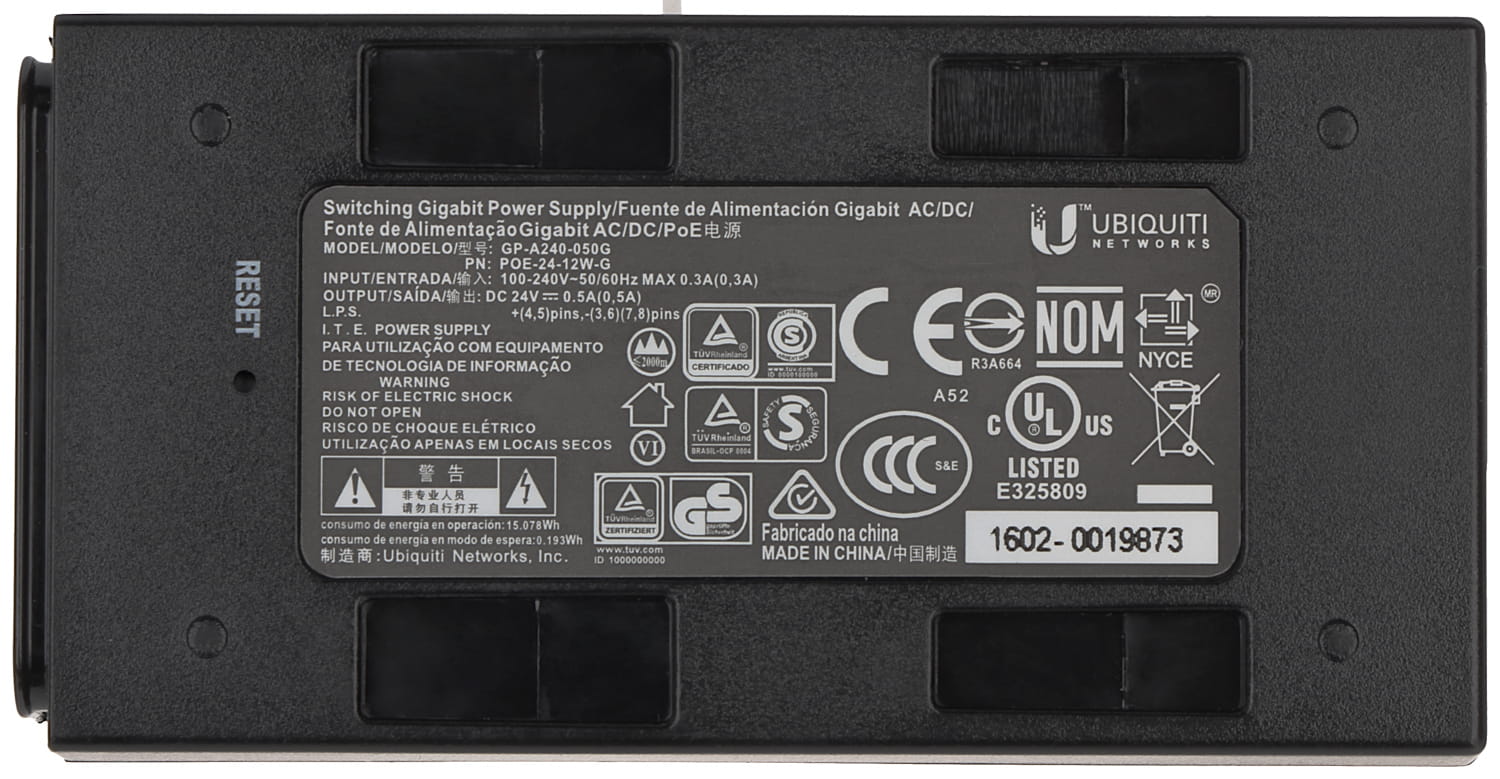 ZASILACZ IMPULSOWY UQ-POE-24-12W-G 12W UBIQUITI-1624842