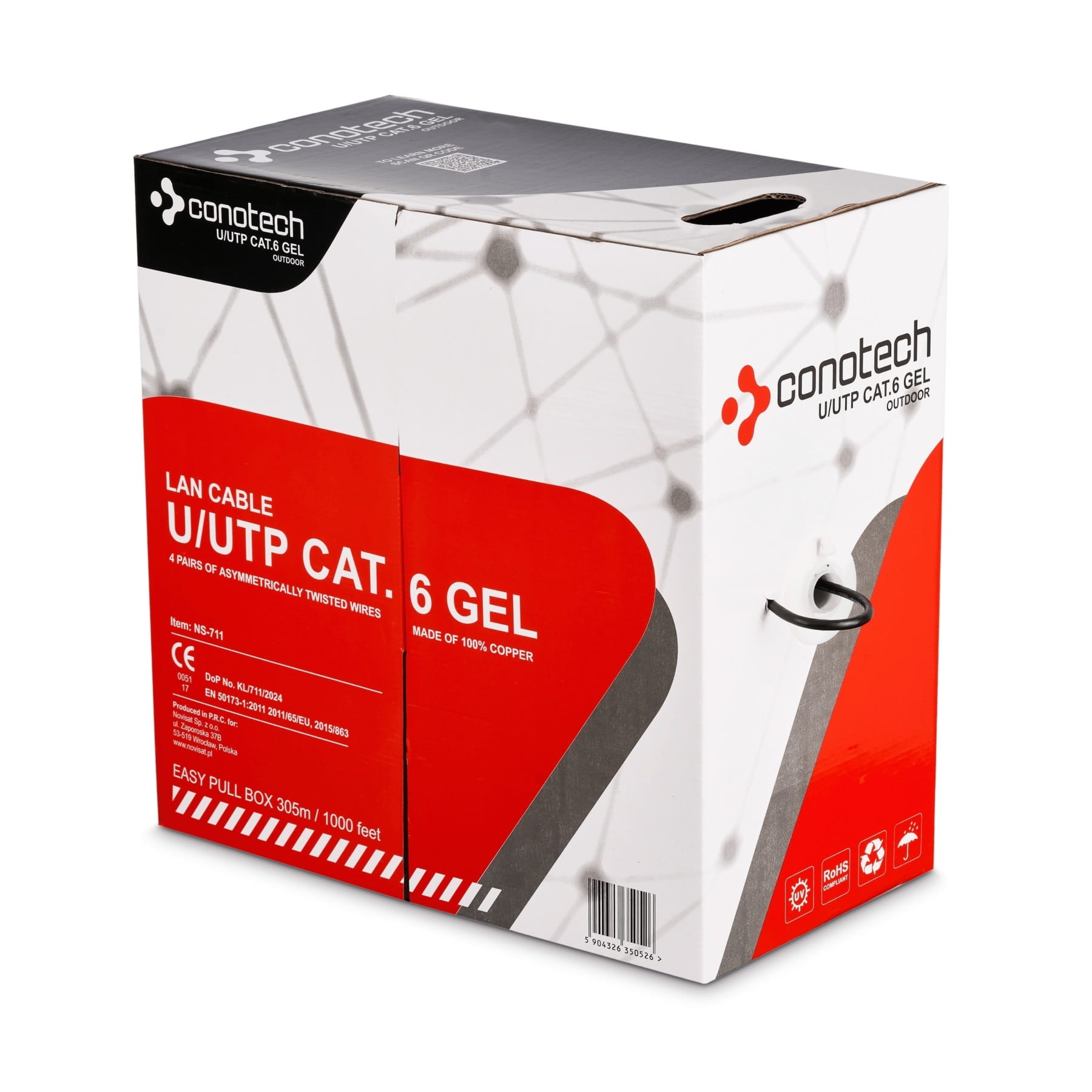 SKRĘTKA UTP/K6/305M/ZEL/CON CONOTECH-1764841