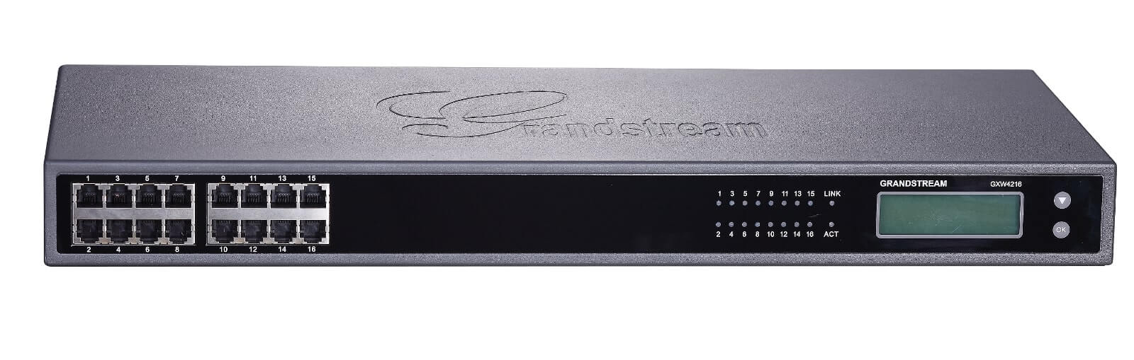 Grandstream GXW4216 – bramka VoIP – panel portów FXS.jpg