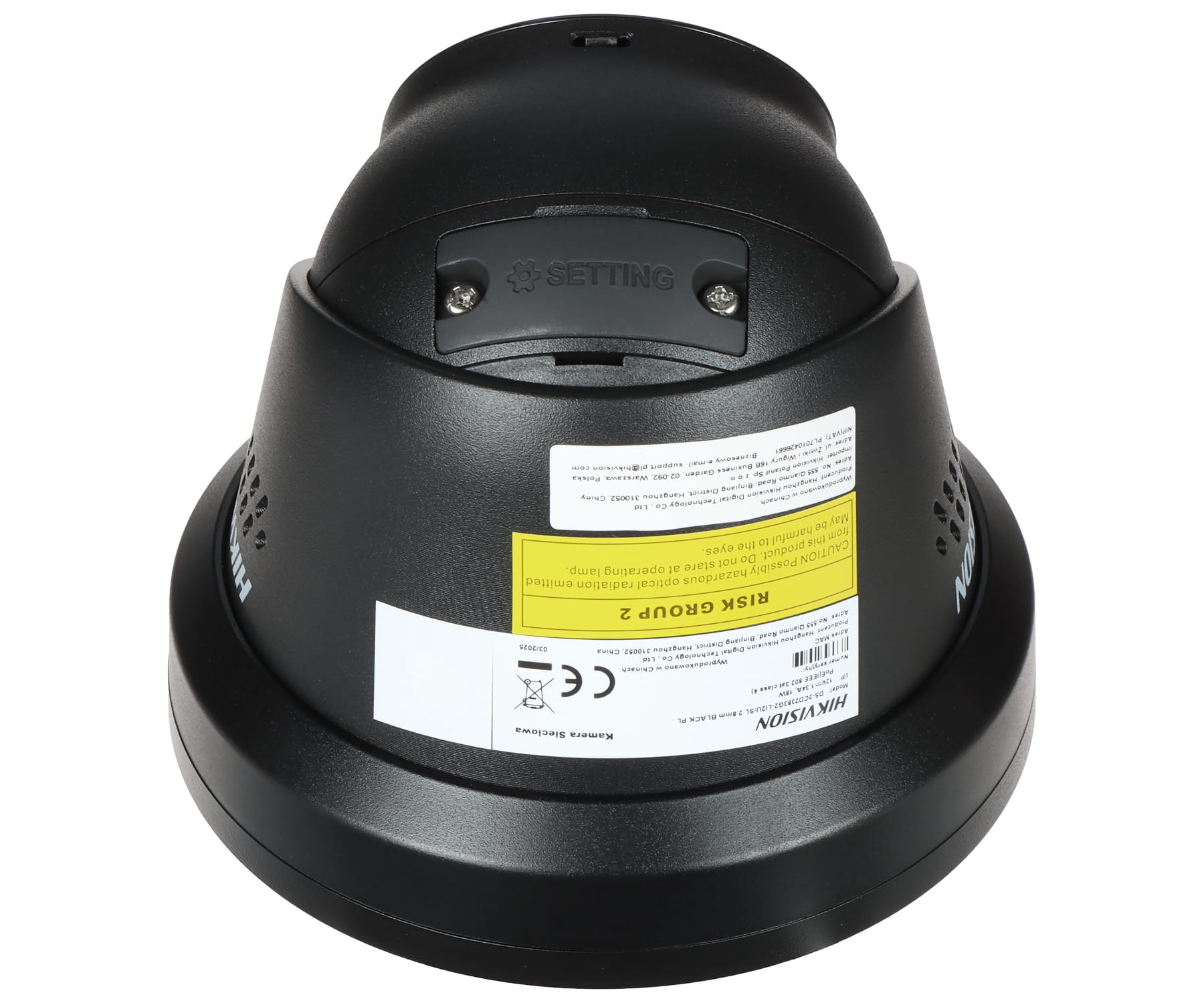 KAMERA IP DS-2CD2383G2-LI2U/SL(2.8MM)(BLACK)/PL AcuSense - 8Mpx, 4K UHD 2.8mm Hikvision-1789996