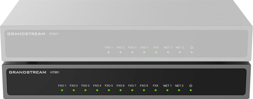 Grandstream HT881 – bramka VoIP – widok z przodu.jpg