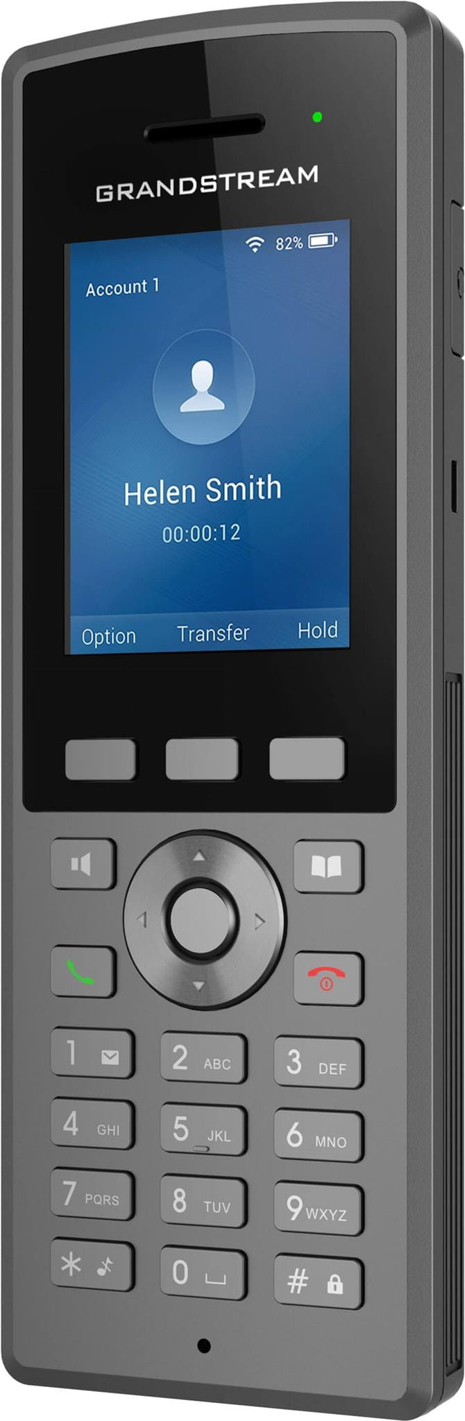 Grandstream WP825 – telefon WiFi VoIP – widok pod kątem.jpg