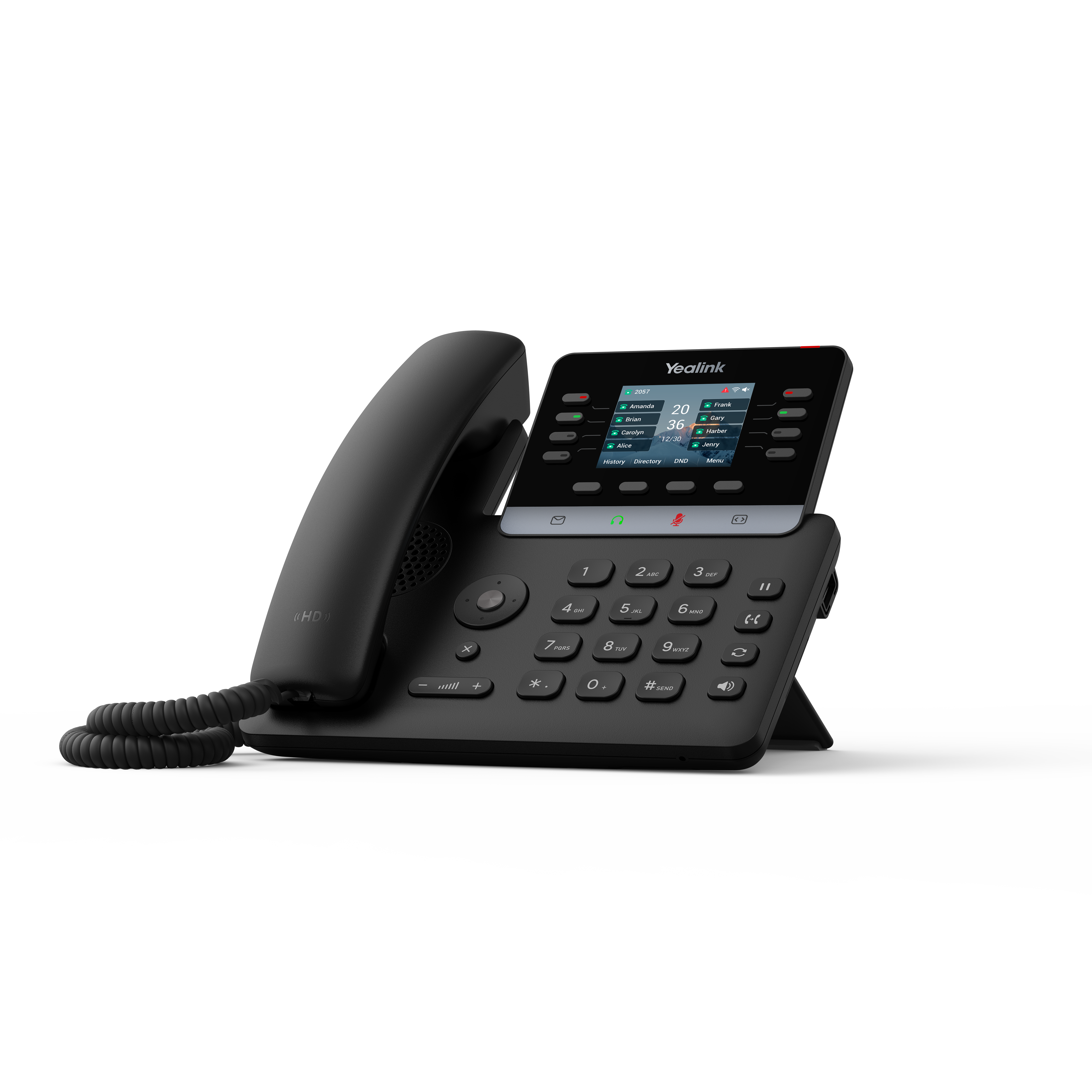 Yealink SIP-T73U – telefon IP biurkowy – widok pod kątem.png