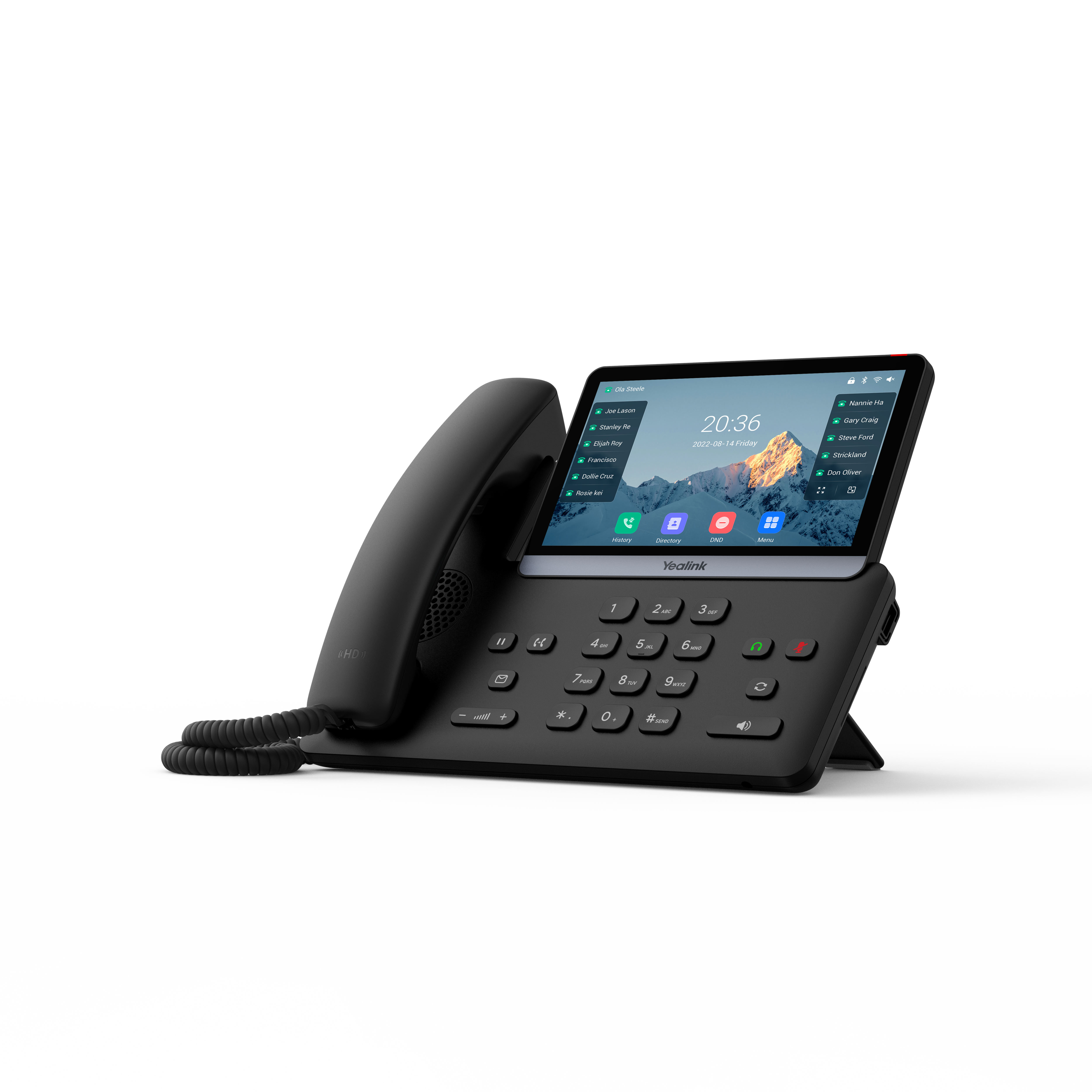 Yealink SIP-T77U – telefon IP – widok pod kątem.png