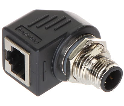 PRZEJŚCIE KĄTOWE M12D-W/RJ45-G-1342616