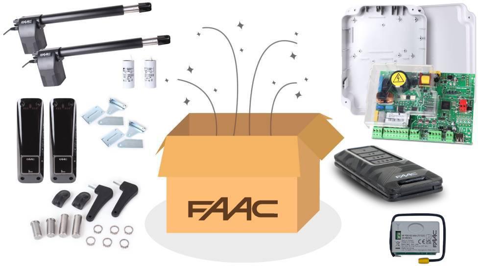 Zestaw Alfa Long FDS - FAAC 414 do 10m bram dwuskrzydłowych-1790961