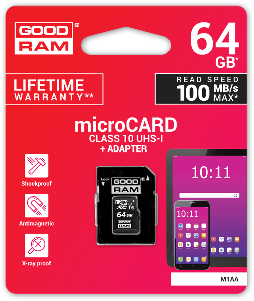 Karta pamięci microSD GOODRAM UHS-I 64GB-1601701