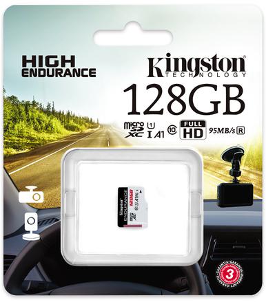 Karta pamięci microSD Kingston High-Endurance UHS-I 128GB 24/7 (rejestratory i monitoring)-1626746