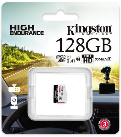 Karta pamięci microSD Kingston High-Endurance UHS-I 128GB 24/7 (rejestratory i monitoring)-1897424