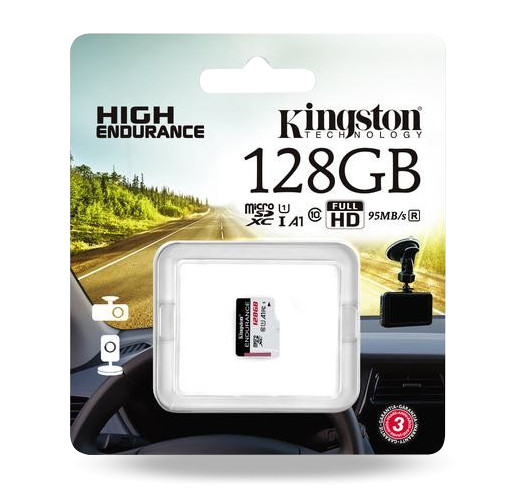 Karta pamięci microSD Kingston High-Endurance UHS-I 128GB 24/7 (rejestratory i monitoring)-1897426