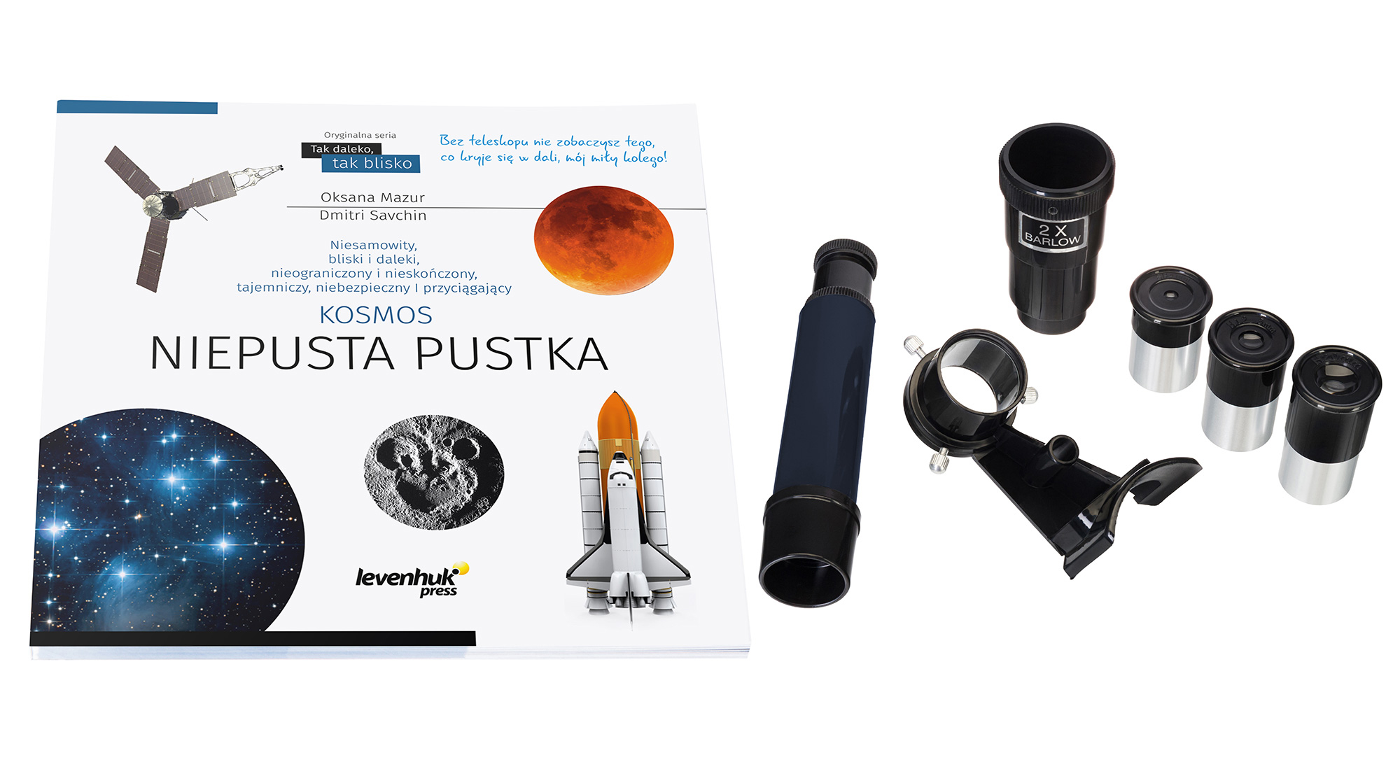 (PL) Teleskop Levenhuk Discovery Spark 767 AZ z książką-1543388