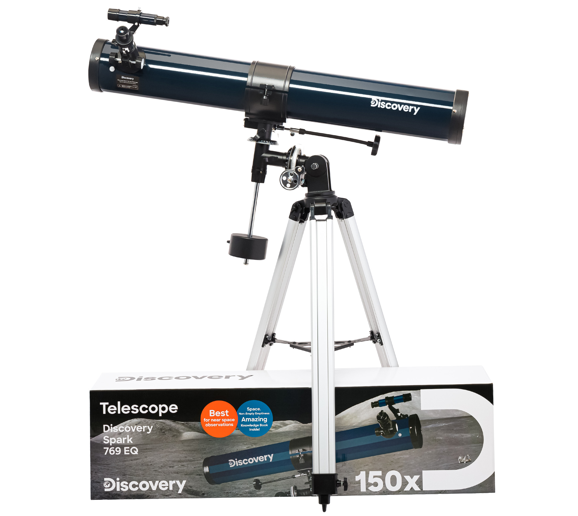 (PL) Teleskop Levenhuk Discovery Spark 769 EQ z książką-1543401