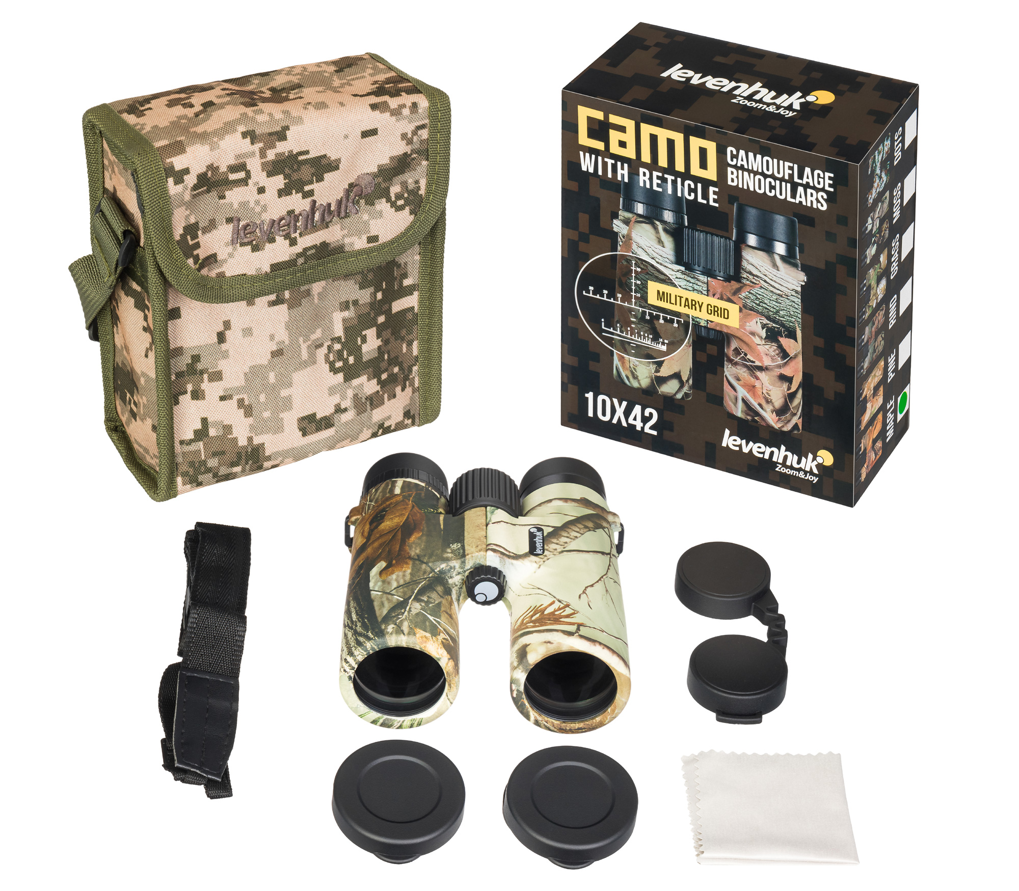 Lornetka Levenhuk Camo 10x42 z celownikiem-1611925