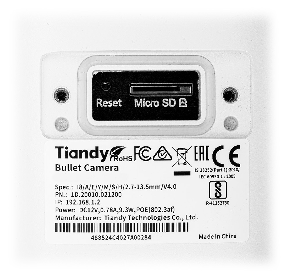 KAMERA IP TC-C32US SPEC:I8/A/E/Y/M/S/H/2.7-13.5MM/V4.0 - 1080p 2.7... 13.5mm - MOTOZOOM TIANDY-1957475