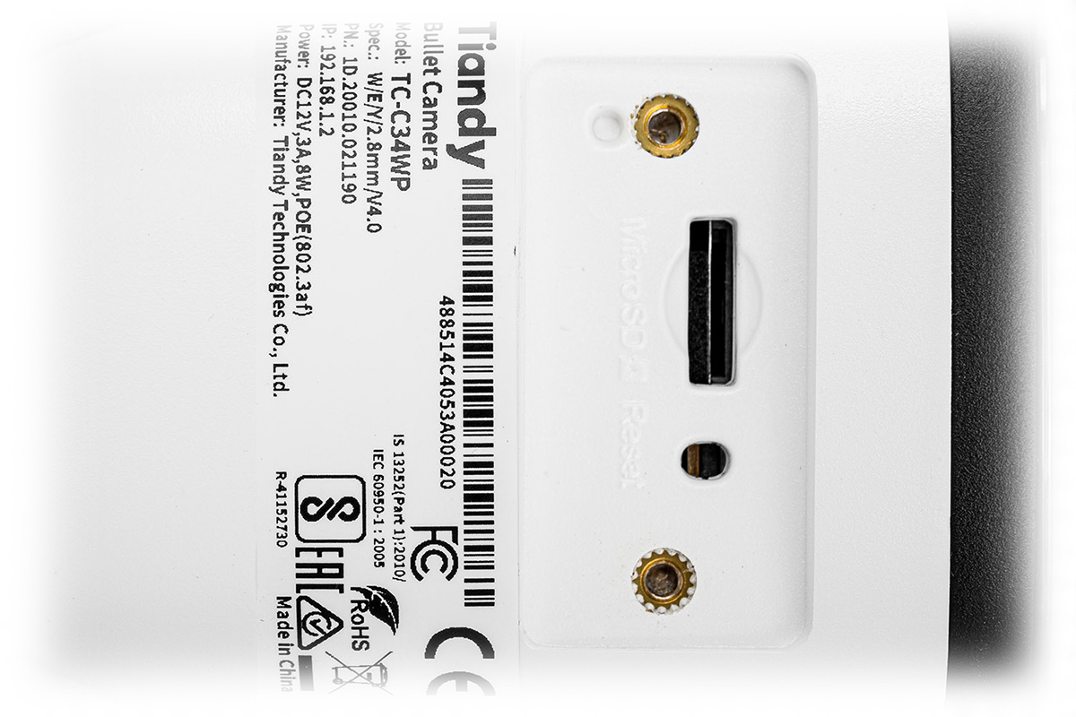 KAMERA IP TC-C34WP SPEC:W/E/Y/2.8MM/V4.0 Color Maker - 4Mpx 2.8mm TIANDY-1957447