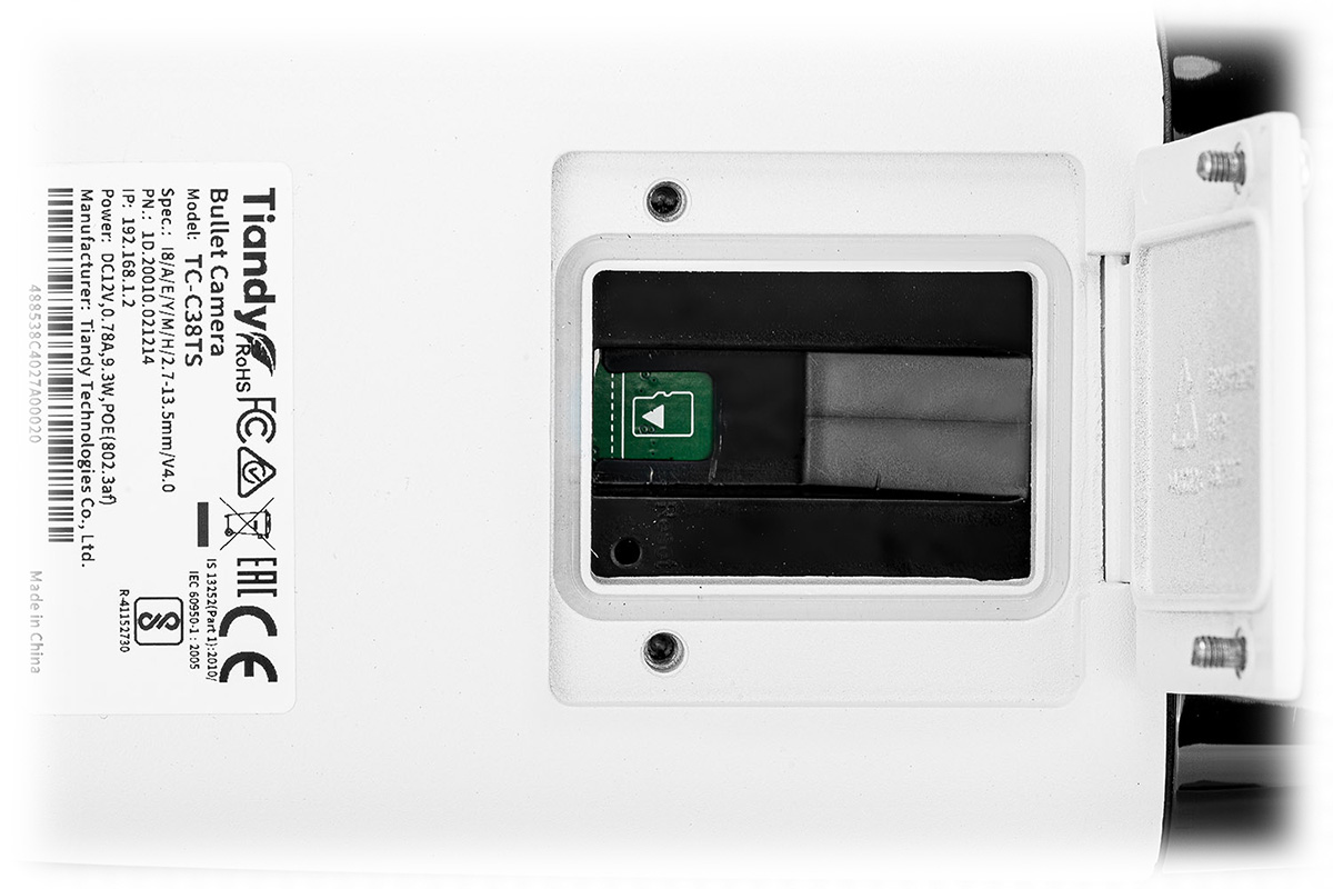 KAMERA IP TC-C38TS SPEC:I8/A/E/Y/M/H/2.7-13.5MM/V4.0 - 8Mpx 2.7... 13.5mm TIANDY-1957300