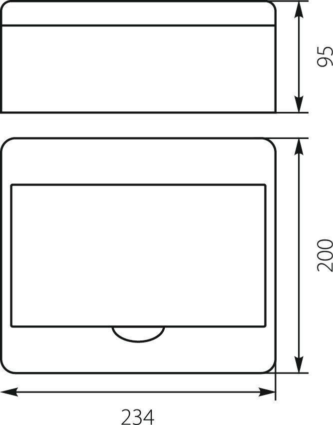 Rozdzielnica n/t RN-8 Fala (N+PE) IP40 200x234x95mm, biała | 7.2 Elektro-Plast Opatówek-1935130