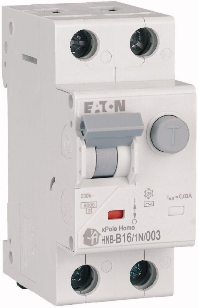 EATON WYŁĄCZNIK RÓŻNICONADPRĄDOWY B 16A 1P+N 2M 30MA AC 6KA-1948185