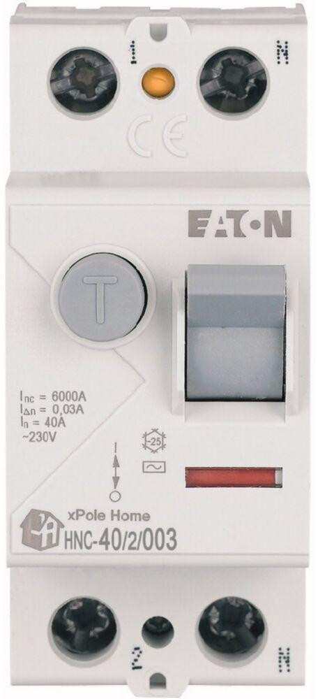 EATON WYŁĄCZNIK RÓŻNICOWOPRĄDOWY 40A 2P 2M 30MA AC 6KA -1948191